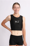 BCI Black Lycra Crop Top