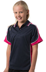 BSP16K Kids polo shirt - Navy/Pink white - SALE