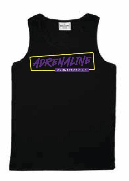 Adrenaline Gymnastics Black Singlet