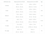 DRY Band Wristbands Size Chart, GMND Activewear Australia