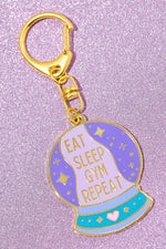 Eat Sleep Gym Repeat Key Ring