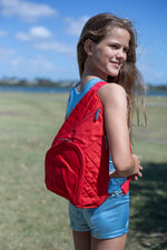 Red Quilted Sling Bag