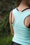 Luxe Mint Racer Back Singlet