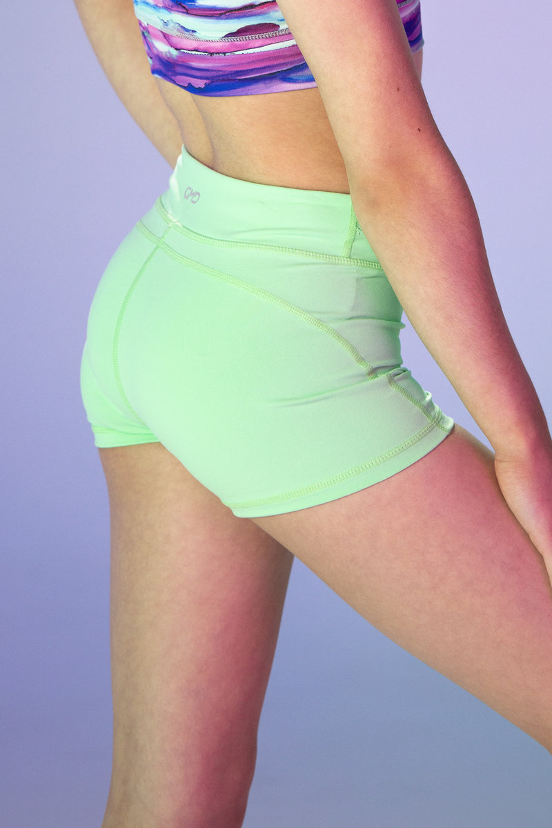 Luxe Lime Green Shorts- SALE