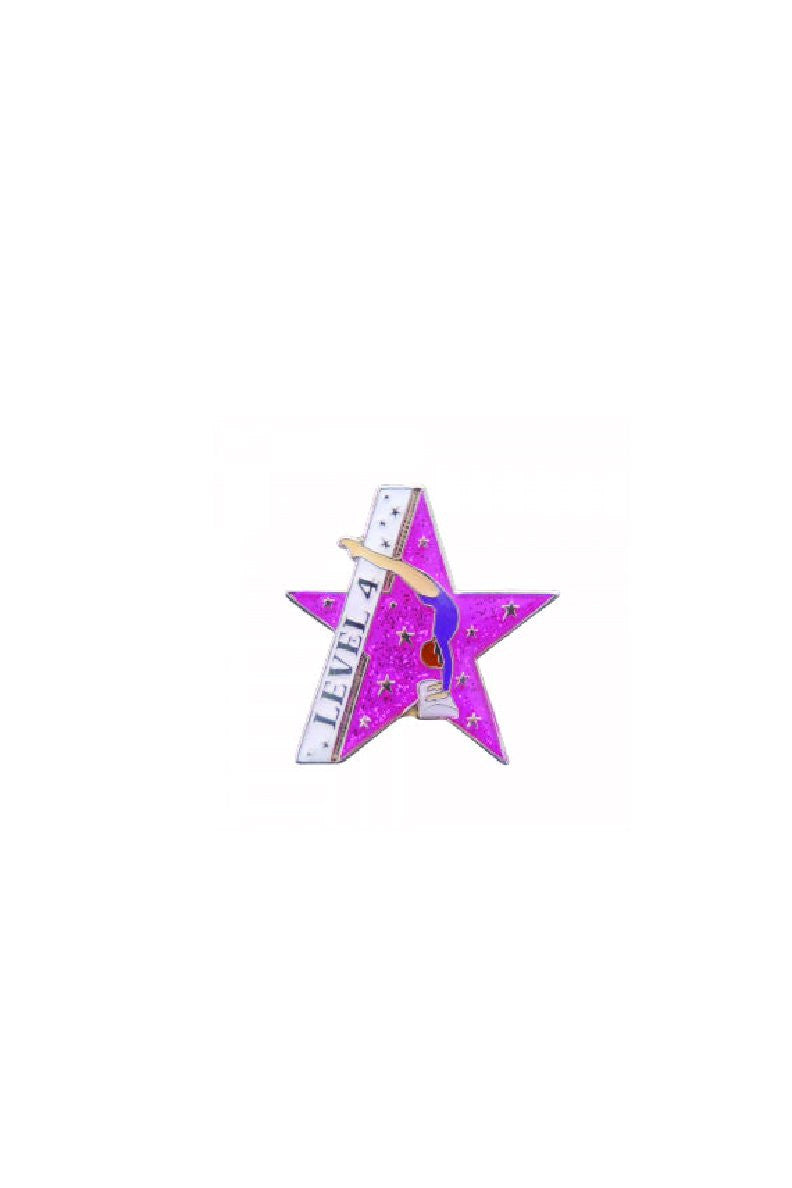 Pink Star Level Pin (choose level)