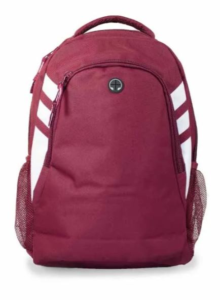 Maroon/White