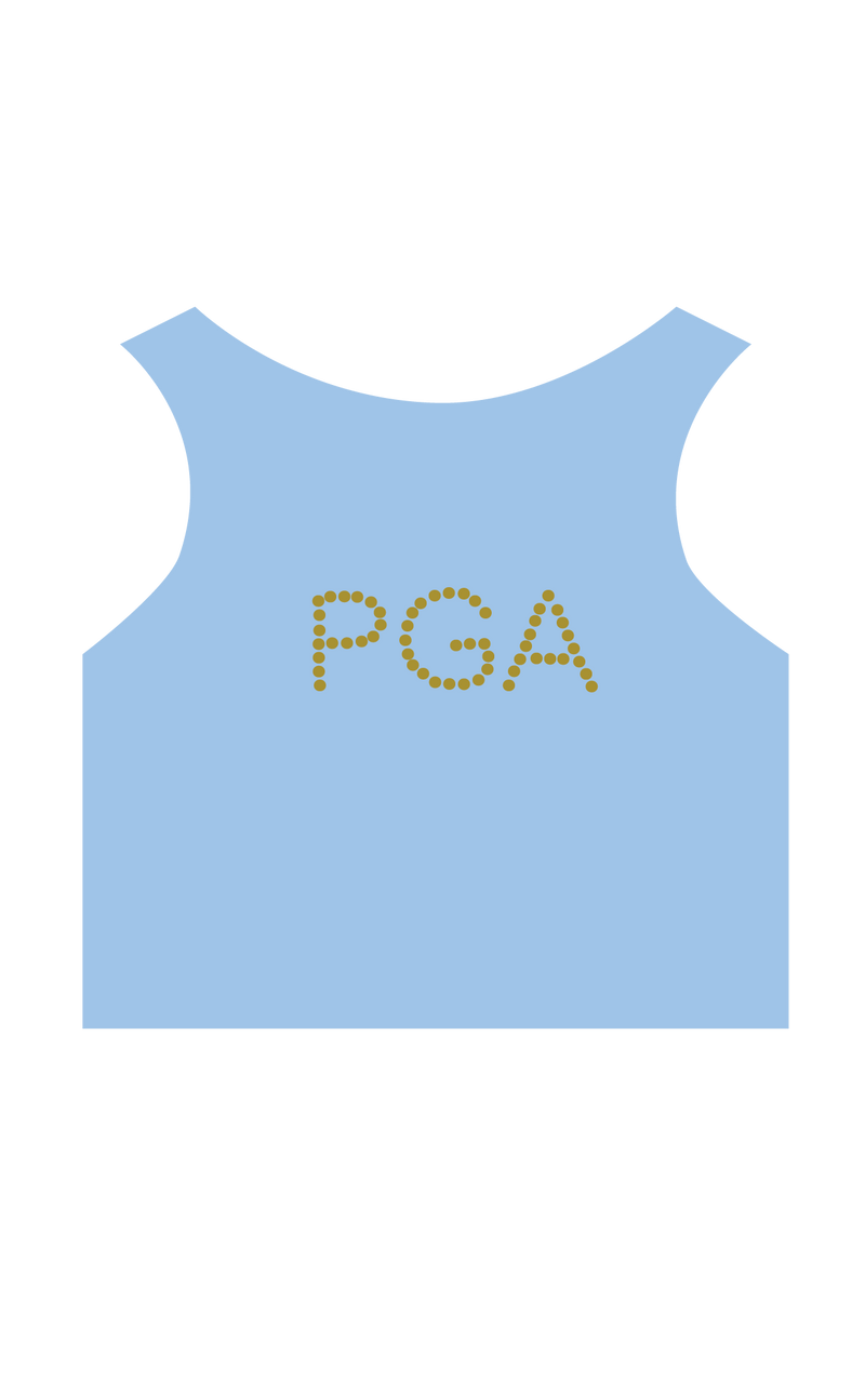 PGA Baby Blue Mystique Crop Top