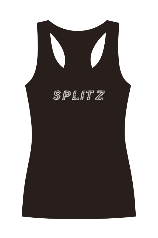 Splitz Black Singlet