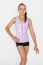 Girls Lilac Gymnastics Singlet VFUB