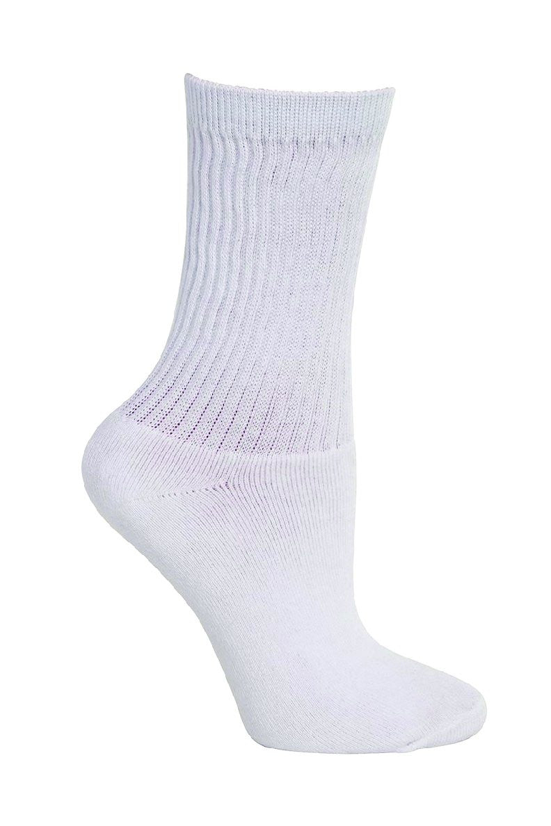Plain White Crew Socks by GMD Activewear 