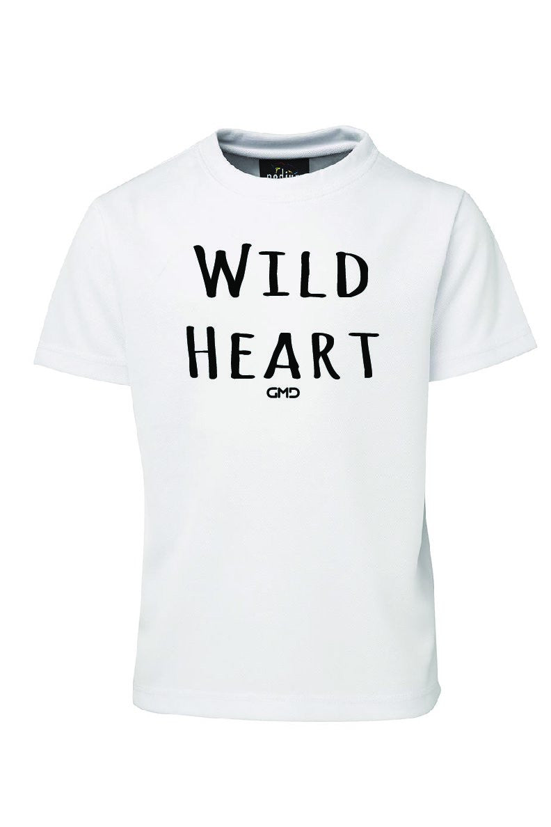 Wild heart Childrens Activewear Tee Shirt By GMD Activewear