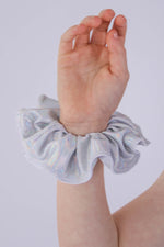 Silver Holographic Scrunchie