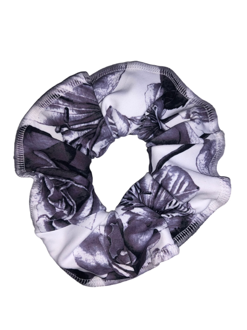 Ink Rose Lycra Scrunchie