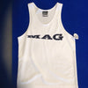 MAG white training singlet