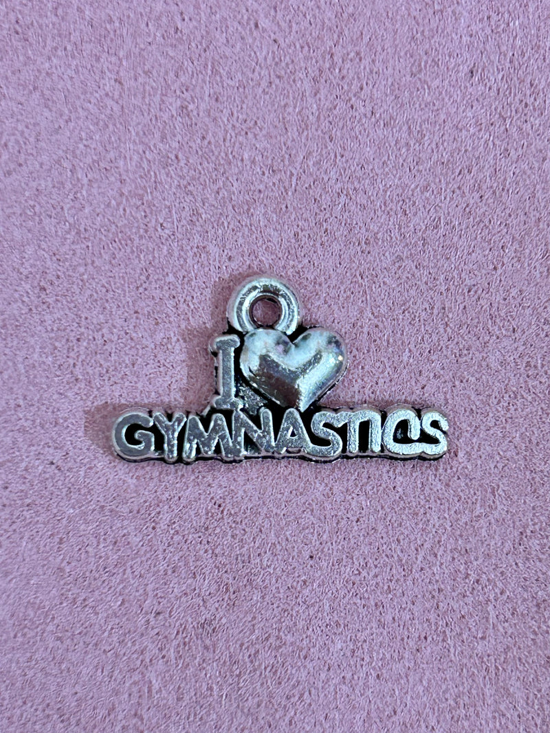I Love Gymnastics Charm